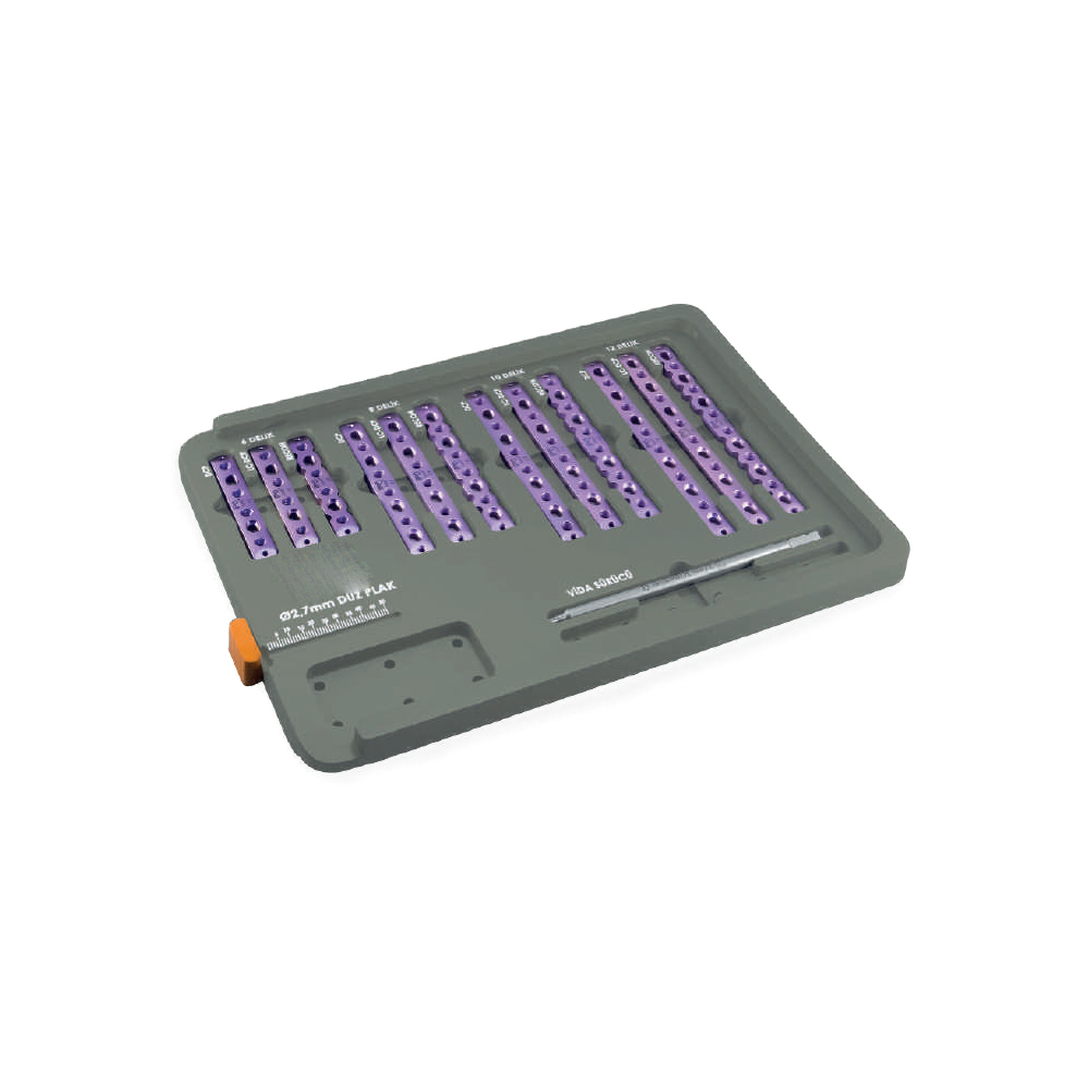 &Oslash;2,7 mm Geradeplatten-Set