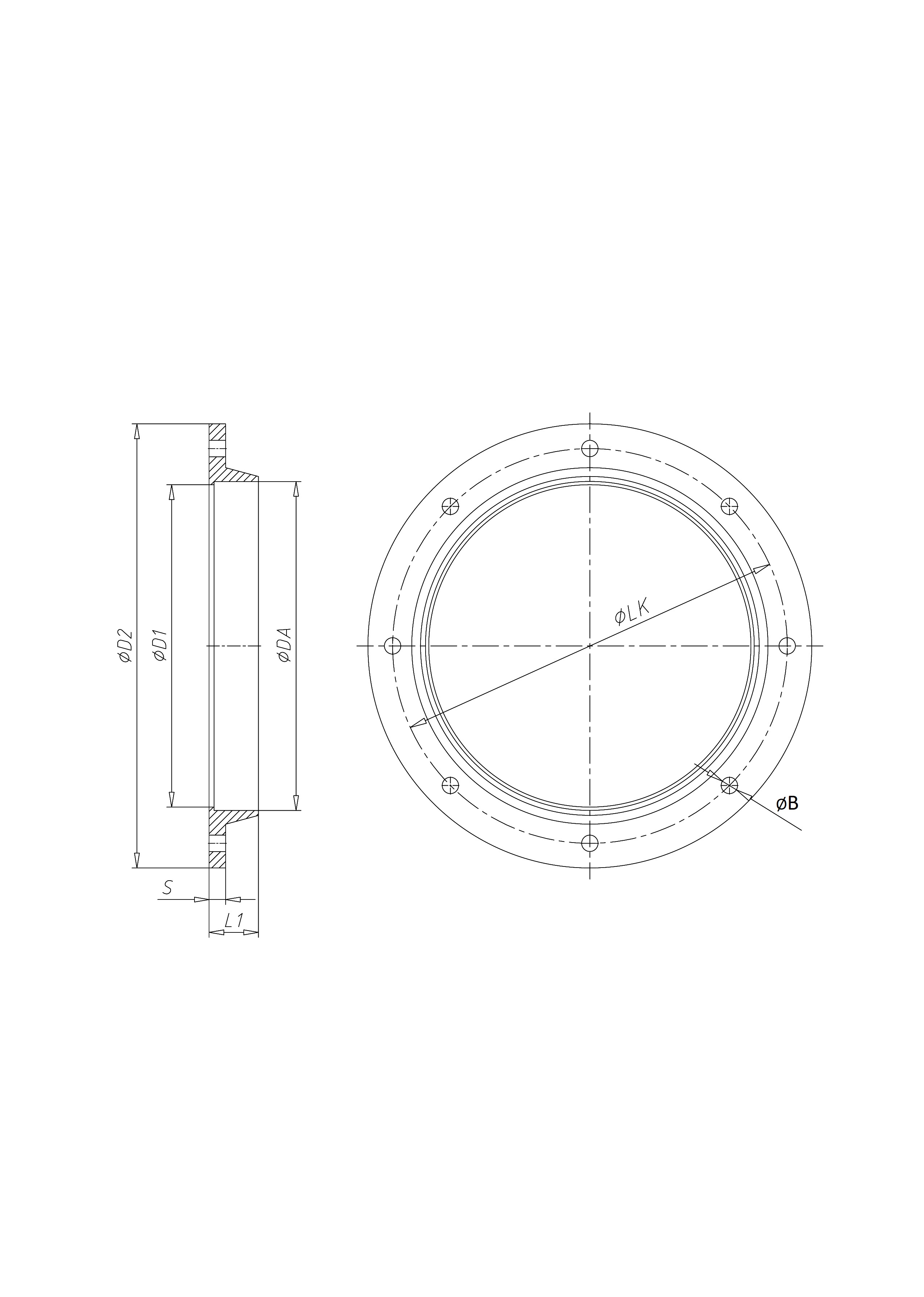 hoka pe flange with socket ø 200 mm