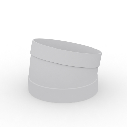 Segmentli PVC Dirsek Ø1000 × 10,0 mm, 15°
