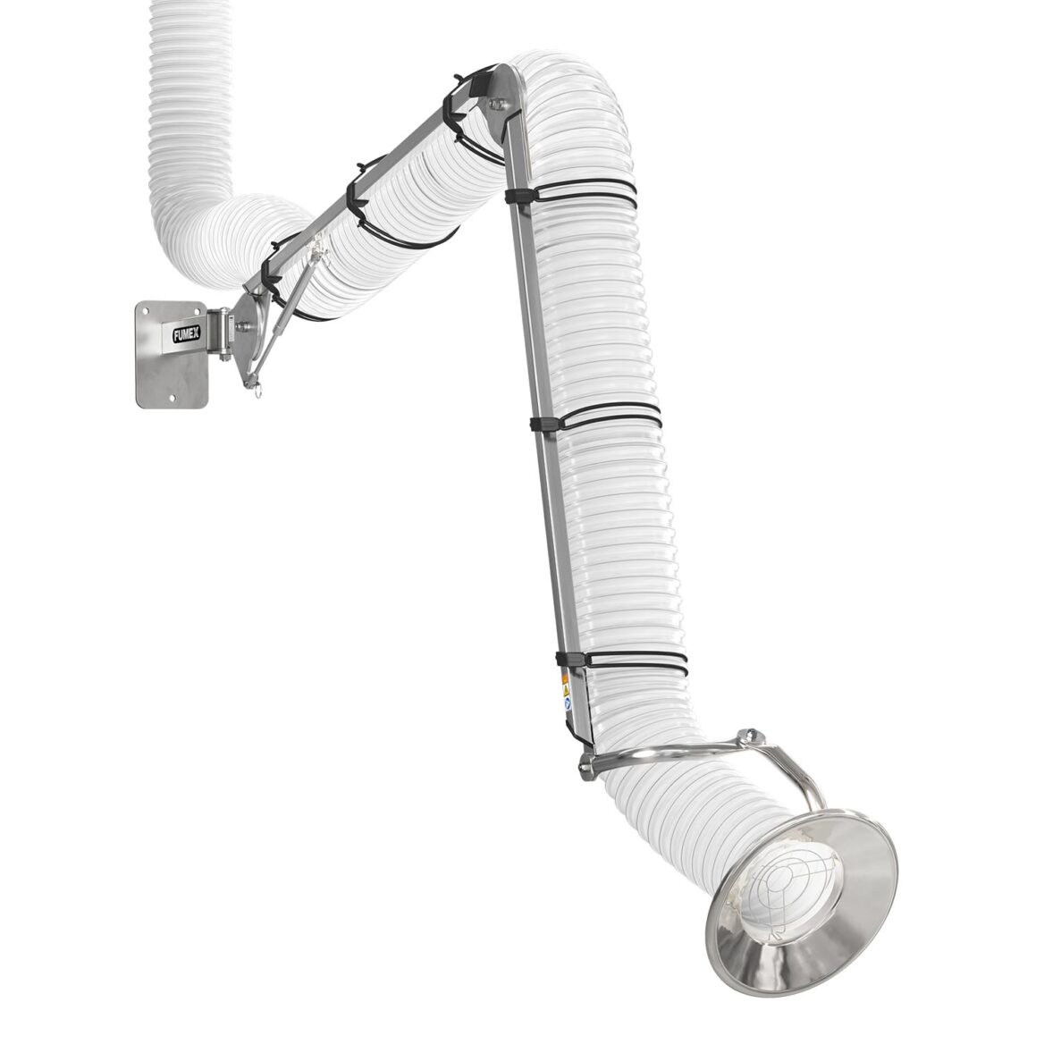 lokal emiş kolu, ø100 mm - atex (pu-şeffaf)