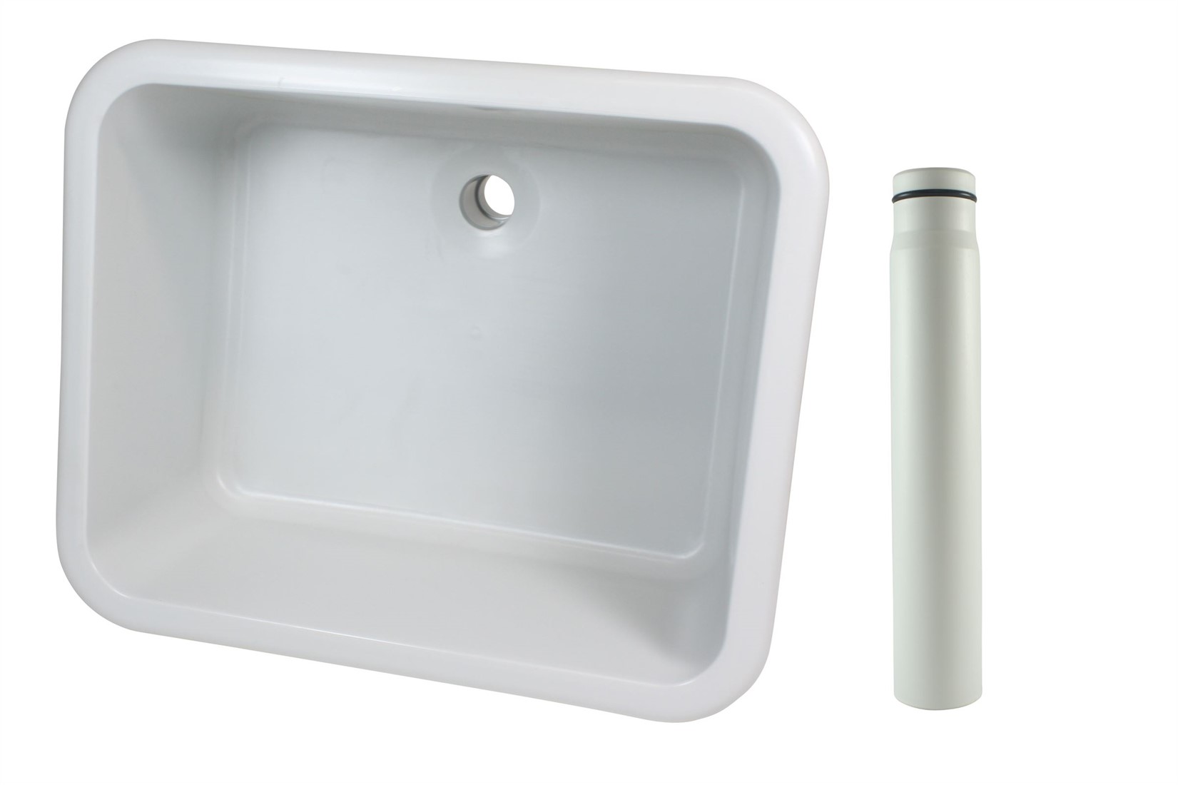 pp lavabo, g500xd400x250h, renk: gri (ral 7035)