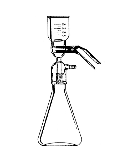 vakum filtrasyon seti, (akım düzeneği) 1000 ml erlenli