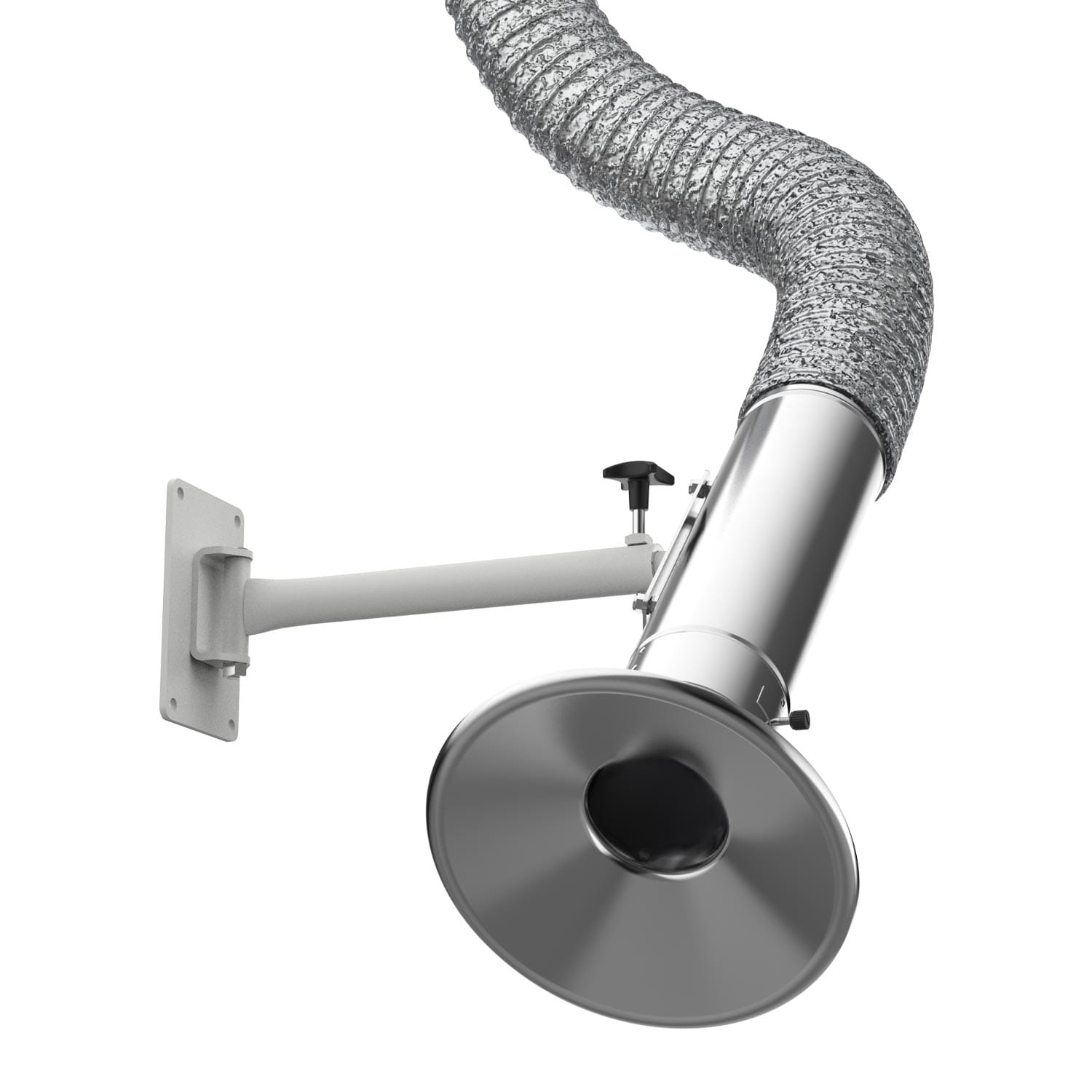 Teleskopik Lokal Emiş Kolu, &Oslash;125 mm, Başlık &Ouml;l&ccedil;&uuml;s&uuml; &Oslash;250 mm - STD