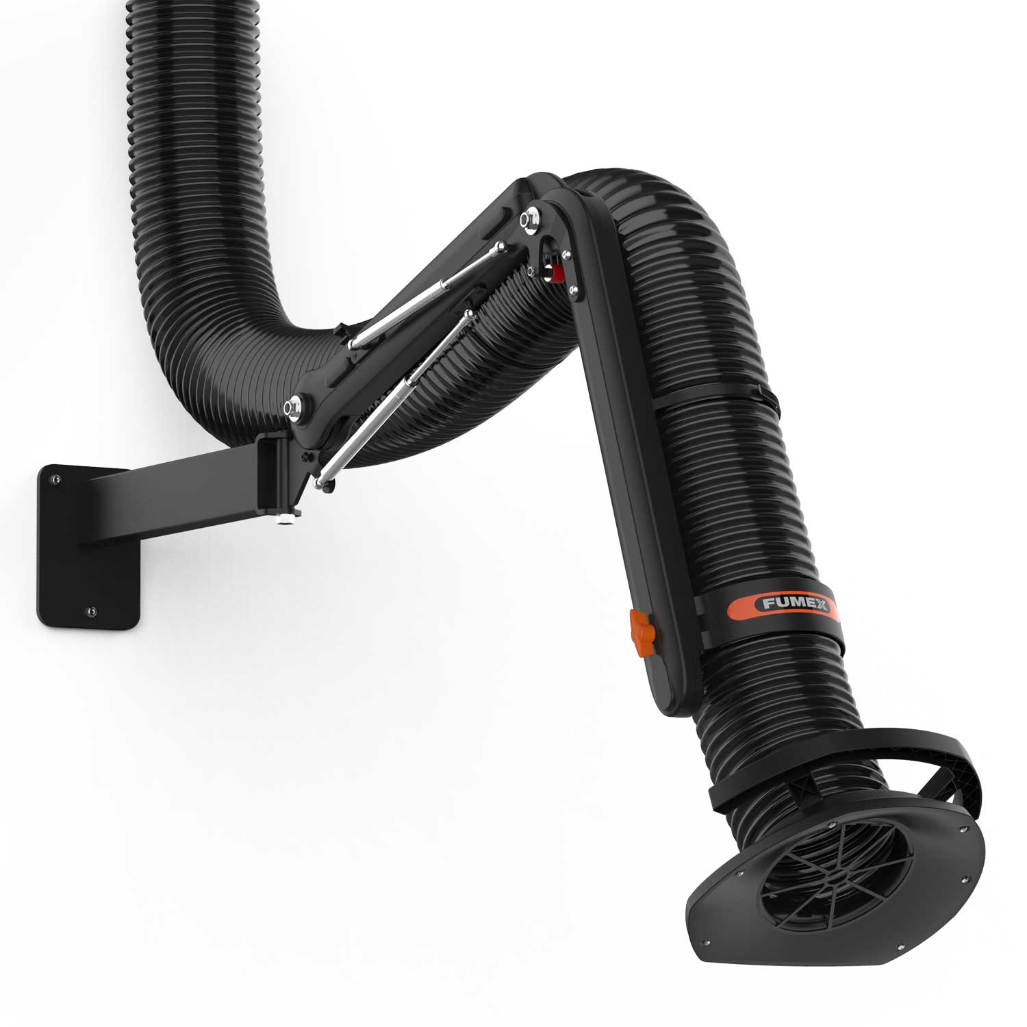 Lokal Emiş Kolu, Ø160 mm - ATEX (PE-Siyah)